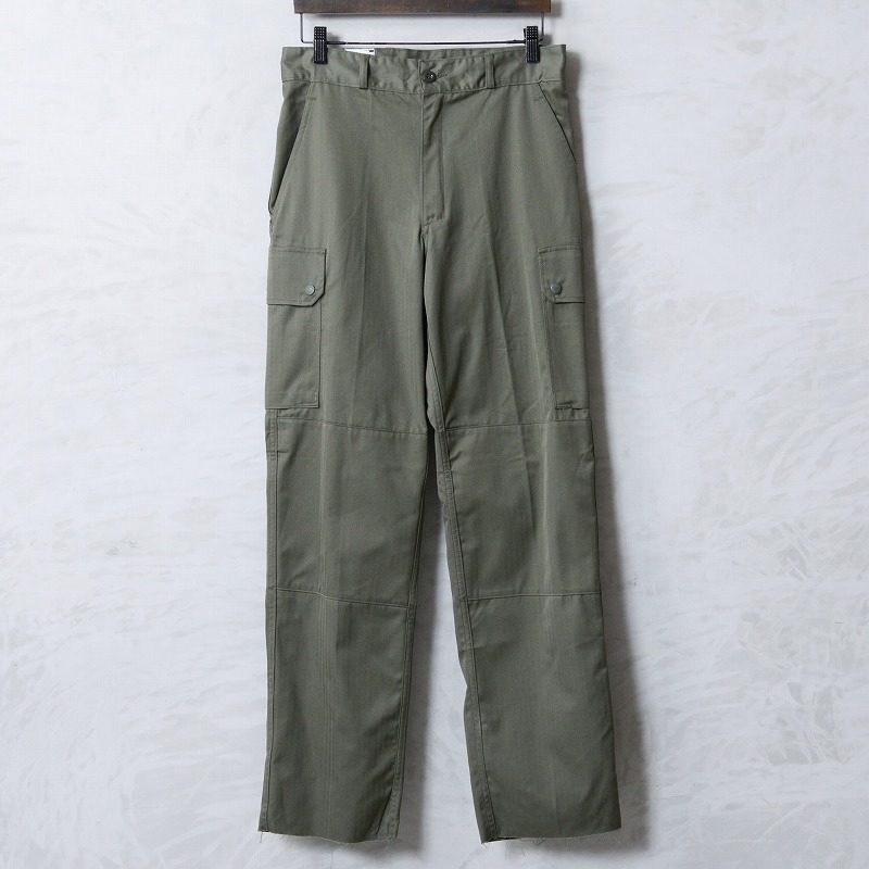 実物 新品 デッドストック フランス軍 F-1 カーゴパンツ ヘリンボーンツイル OD【01033】【T】【キャンペーン対象外】