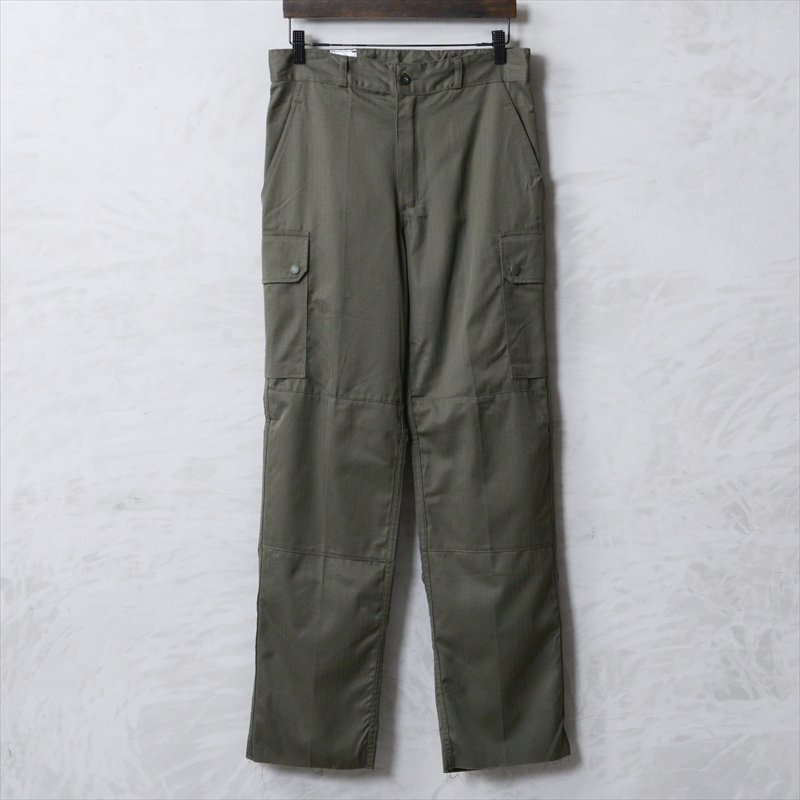 ドイツ軍 実物USED ヘリンボーンツイル ブルーワークパンツ MILITARY 実物 USED ドイツ軍 ヘリンボーンツイル ブルーワーク