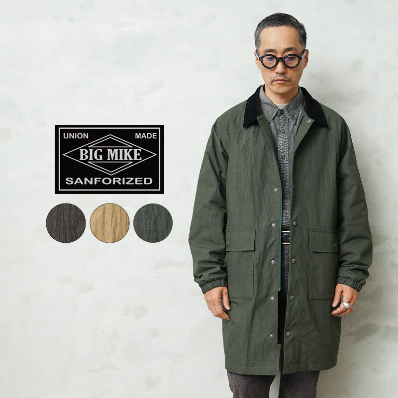 ☆大幅割引中☆【即日出荷対応】BIG MIKE ビッグマイク 102546300 ピグメント ロング コーチ ジャケット【キャンペーン対象外】【T】