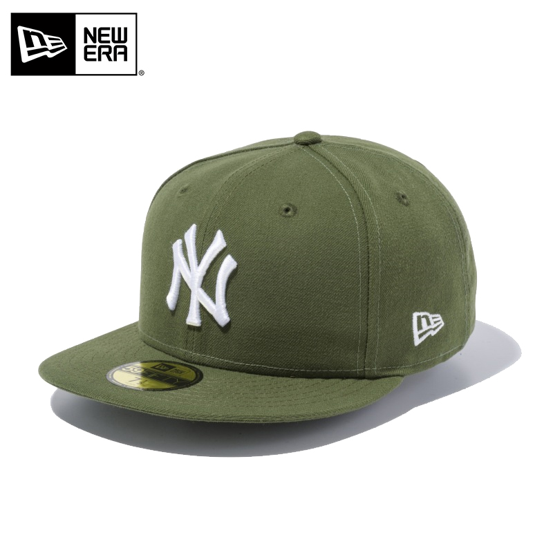 ★只今10％OFF★【メーカー取次】NEW ERA ニューエラ 59FIFTY MLB ニューヨーク・ヤンキース ライフルグリーンXホワイト キャップ 14525201【T】