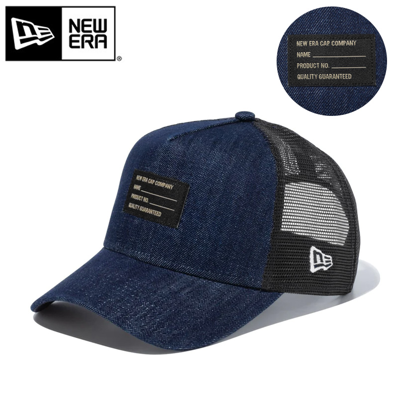 【即日出荷対応】NEW ERA ニューエラ 13515939 9FORTY A-Frame トラッカー インディゴデニム ラベル キャップ【キャンペーン対象外】【T】