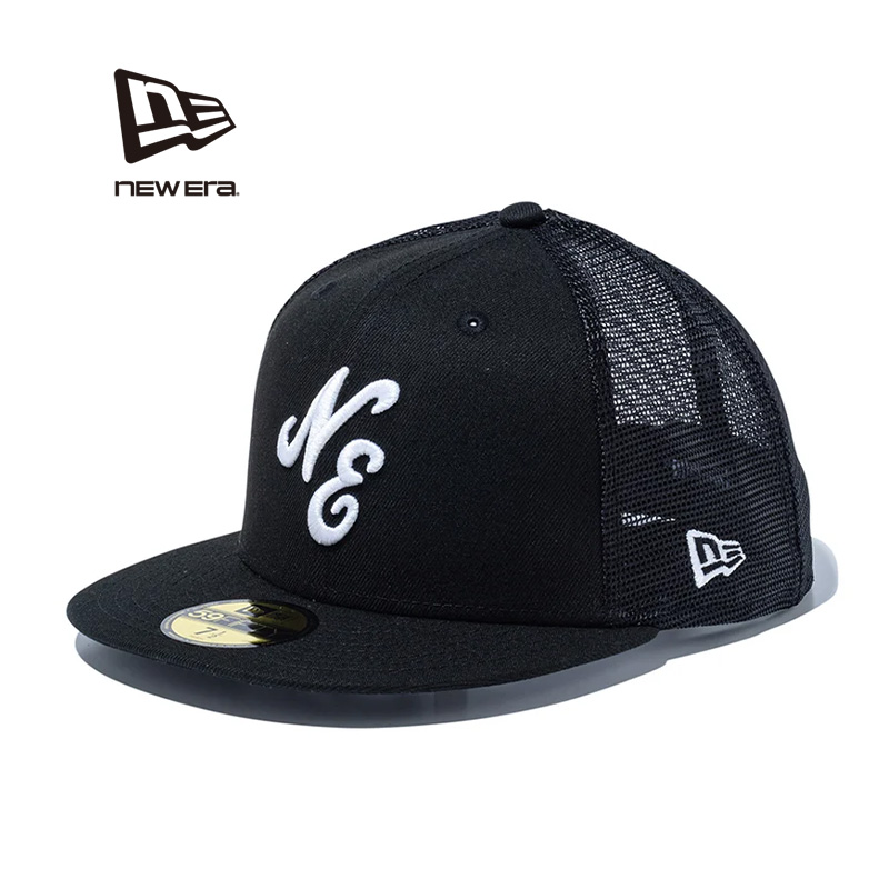 【メーカー取次】NEW ERA ニューエラ 14525153 59FIFTY トラッカー クラシックロゴ ブラック × ホワイト キャップ【キャンペーン対象外】【R】