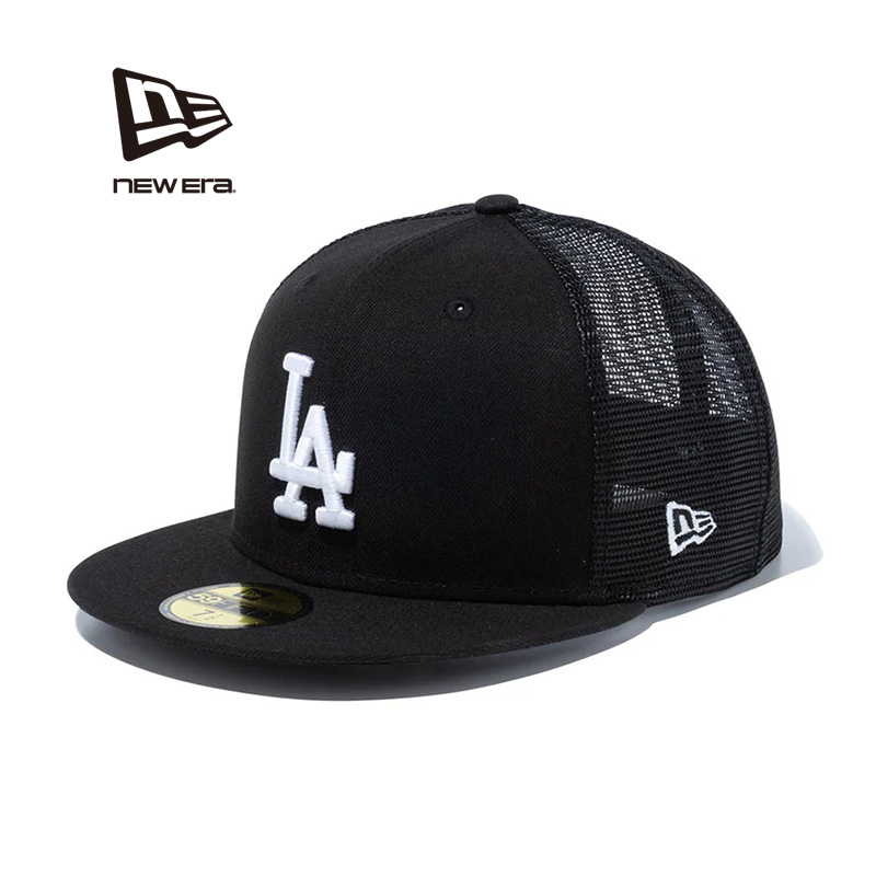 【メーカー取次】NEW ERA ニューエラ 14525155 59FIFTY トラッカー ロサンゼルス・ドジャース ブラック×ホワイト キャップ【キャンペーン対象外】【R】