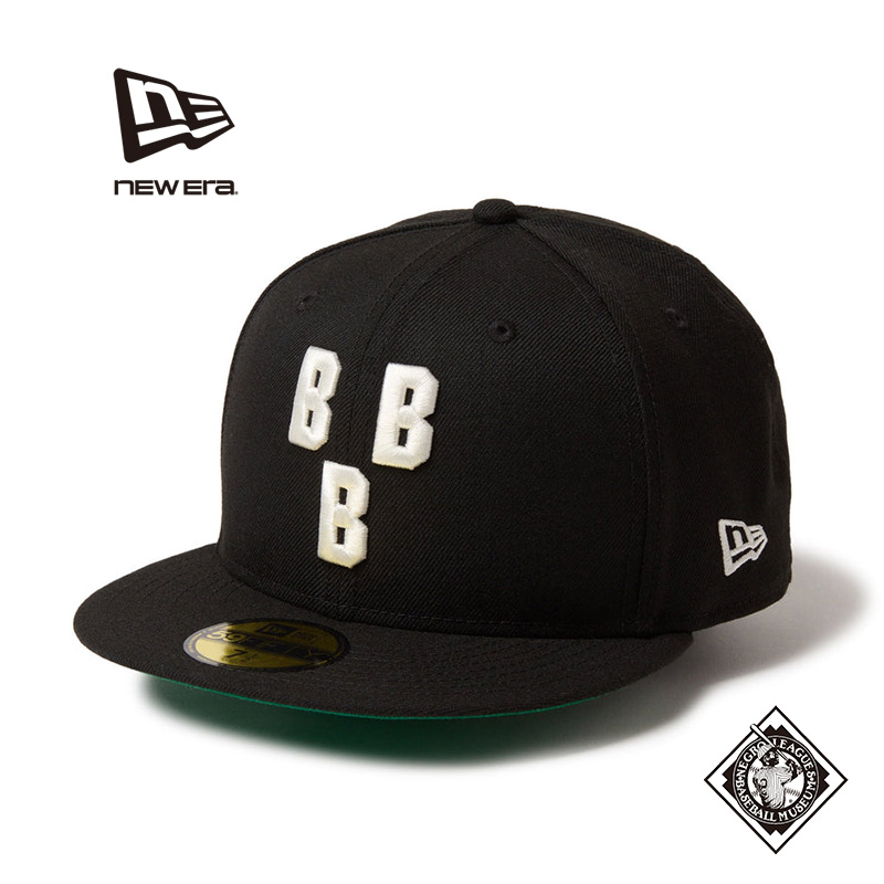 【即日出荷対応】NEW ERA ニューエラ 14668139 59FIFTY ニグロリーグ バーミンガム・ブラックバロンズ ブラック キャップ【キャンペーン対象外】【T】
