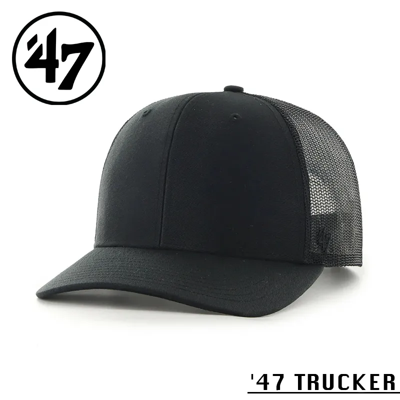 【メーカー取次】’47 Brand フォーティーセブン・ブランド 14751059 47 TRUCKER ブラック×ブラックメッシュ【Sx】【R】