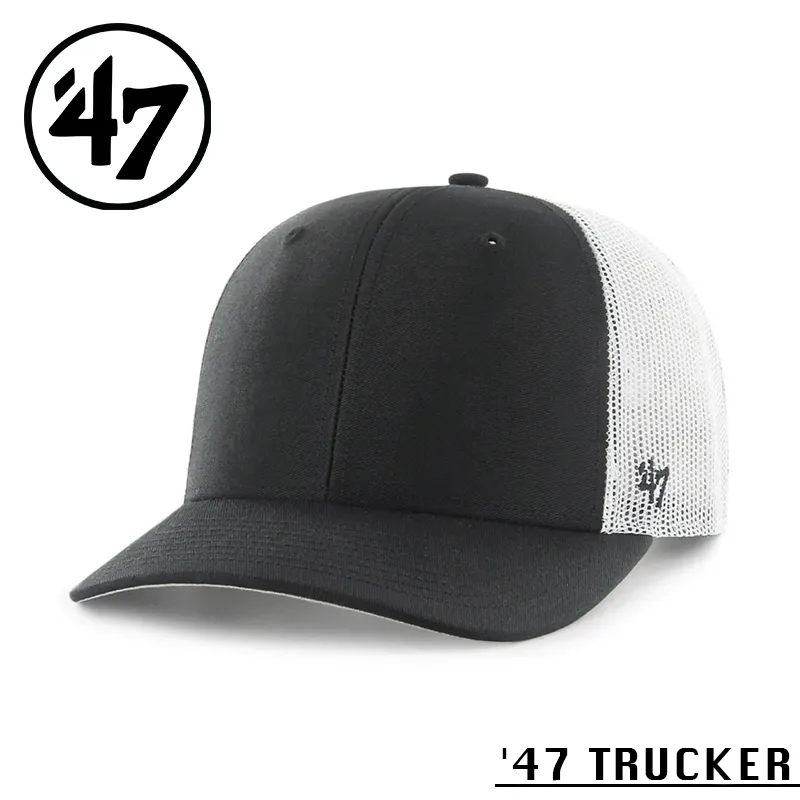 【メーカー取次】’47 Brand フォーティーセブン・ブランド 14751060 47 TRUCKER ブラック×ホワイトメッシュ【Sx】【R】