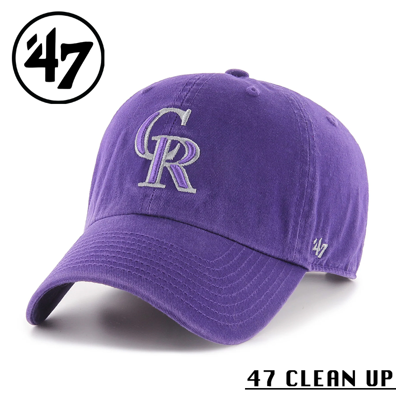 ★カートで割引対象品★【メーカー取次】’47 Brand フォーティーセブン・ブランド 14751144 47 CLEAN UP コロラド・ロッキーズ パープル【Sx】【R】