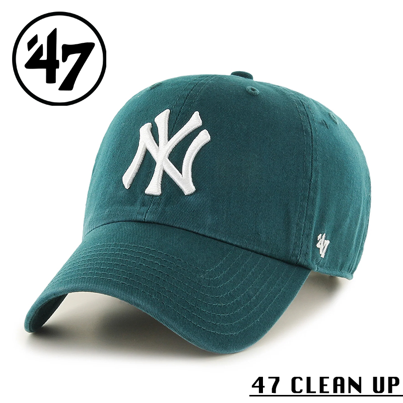 ★カートで割引対象品★【メーカー取次】’47 Brand フォーティーセブン・ブランド 14751173 47 CLEAN UP ニューヨーク・ヤンキース パシフィックグリーン【Sx】【R】