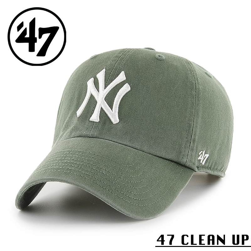 ★カートで割引対象品★【メーカー取次】’47 Brand フォーティーセブン・ブランド 14751178 47 CLEAN UP ニューヨーク・ヤンキース モス【Sx】【R】