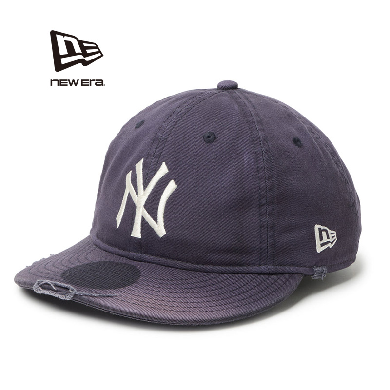 NEW ERA ニューエラ 14880394 9THIRTY powered by GORO (min-nano) NY・ヤンキース ダメージ パッカブルバイザー ネイビー キャップ【キャンペーン対象外】【T】