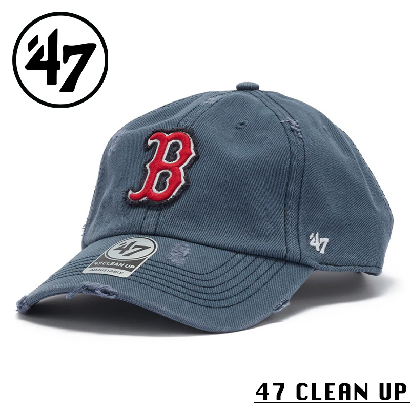 【即日出荷対応】’47 Brand フォーティーセブン・ブランド 14920512 47 CLEAN UP ボストン・レッドソックス WELL-WORN ラステッドネイビー キャップ【キャンペーン対象外】【T】