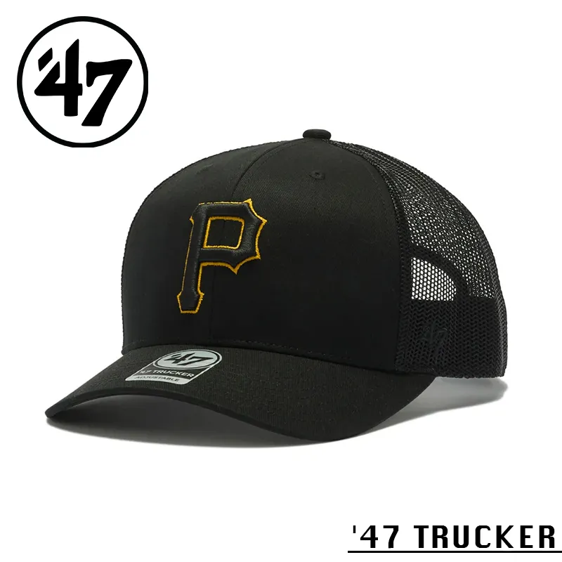 【メーカー取次】’47 Brand フォーティーセブン・ブランド 14943914 47 TRUCKER ピッツバーグ・パイレーツ ブラック【Sx】【R】
