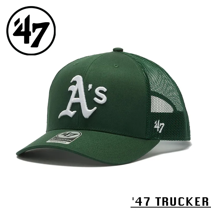【メーカー取次】’47 Brand フォーティーセブン・ブランド 14943915 47 TRUCKER オークランド・アスレチックス グリーン【Sx】【R】