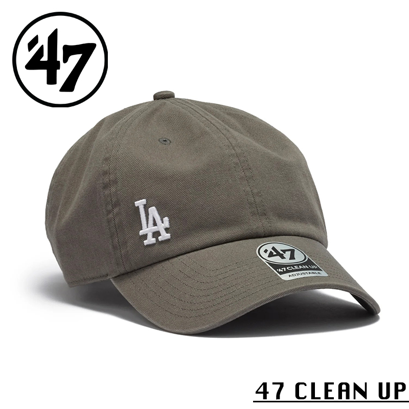 ★カートで割引対象品★【メーカー取次】’47 Brand フォーティーセブン・ブランド 14943968 47 CLEAN UP ロサンゼルス・ドジャース サスペンス ダークグレー【Sx】【R】