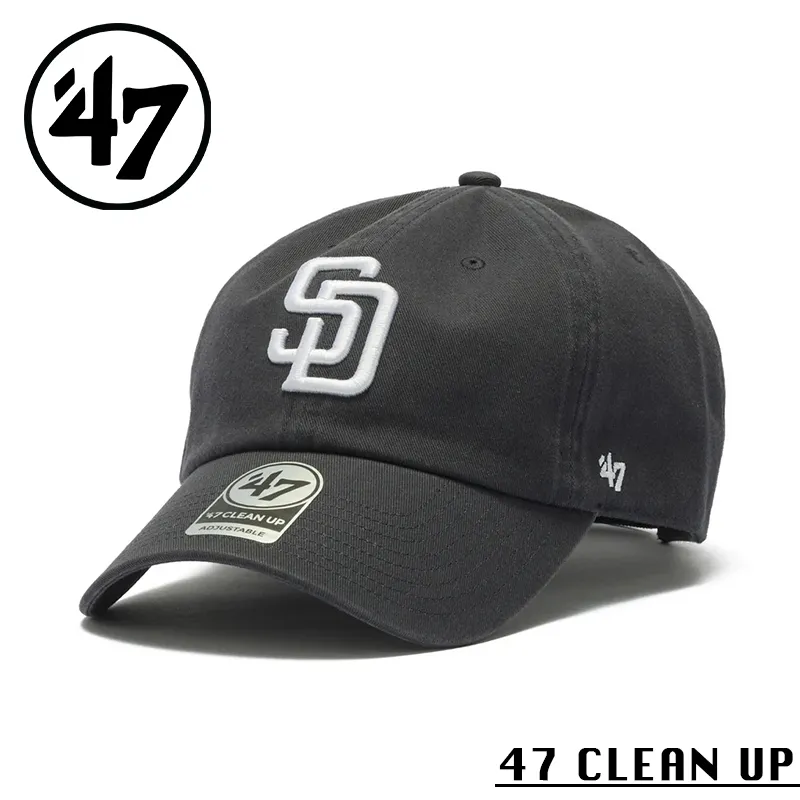 【メーカー取次】’47 Brand フォーティーセブン・ブランド 14943971 47 CLEAN UP サンディエゴ・パドレス ノーループラベル ビンテージネイビー【Sx】【R】