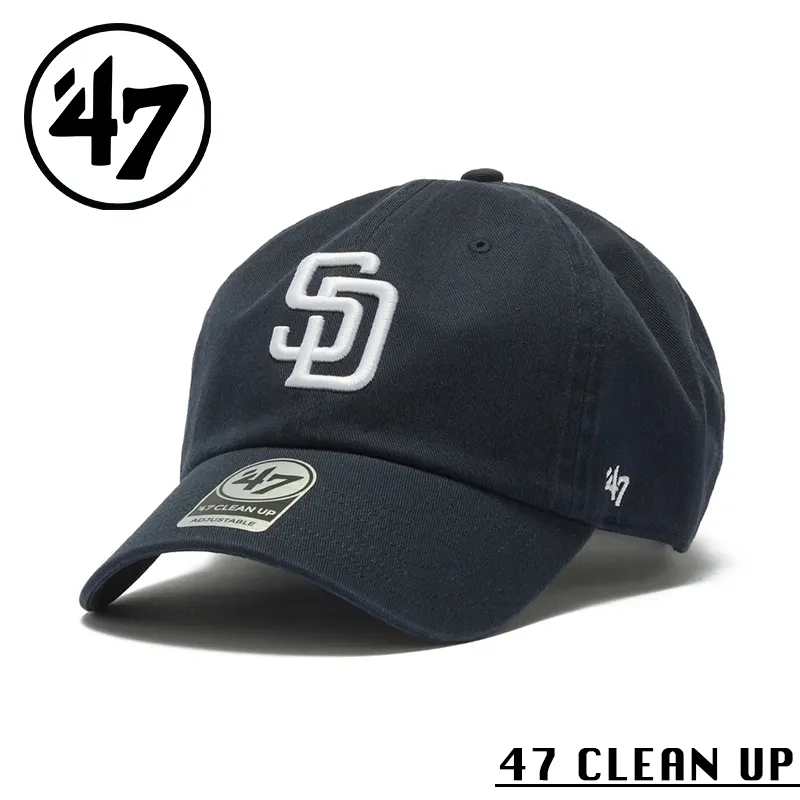 【メーカー取次】’47 Brand フォーティーセブン・ブランド 14943972 47 CLEAN UP サンディエゴ・パドレス ノーループラベル ネイビー【Sx】【R】