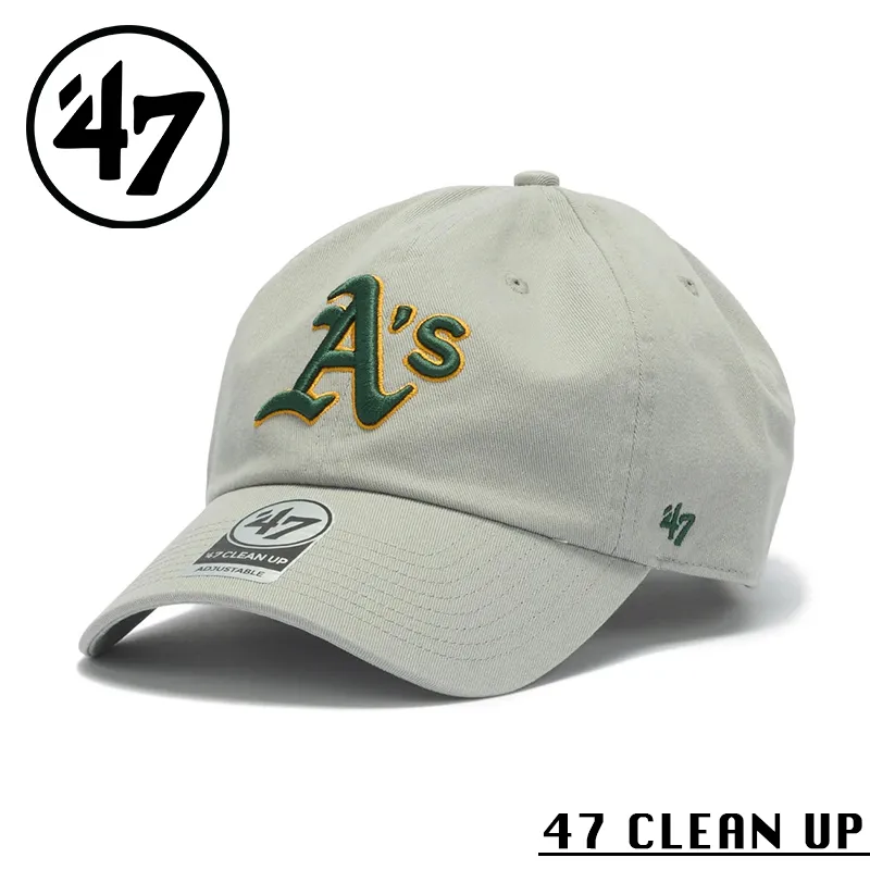 【メーカー取次】’47 Brand フォーティーセブン・ブランド 14943983 47 CLEAN UP オークランド・アスレチックス ノーループラベル ストーム【Sx】【R】