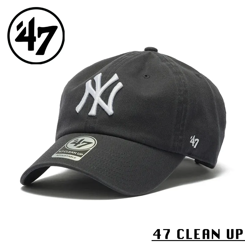 【メーカー取次】’47 Brand フォーティーセブン・ブランド 14943990 47 CLEAN UP ニューヨーク・ヤンキース ノーループラベル ビンテージネイビー【Sx】【R】