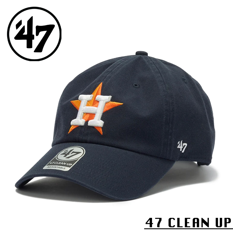 【メーカー取次】’47 Brand フォーティーセブン・ブランド 14944031 47 CLEAN UP ヒューストン・アストロズ ノーループラベル ネイビー【Sx】【R】