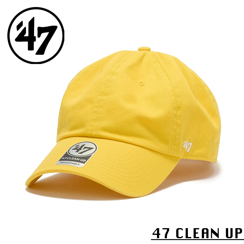 ★カートで割引対象品★【メーカー取次】’47 Brand フォーティーセブン・ブランド 14944048 47 CLEAN UP クラシック イエロー【Sx】【R】