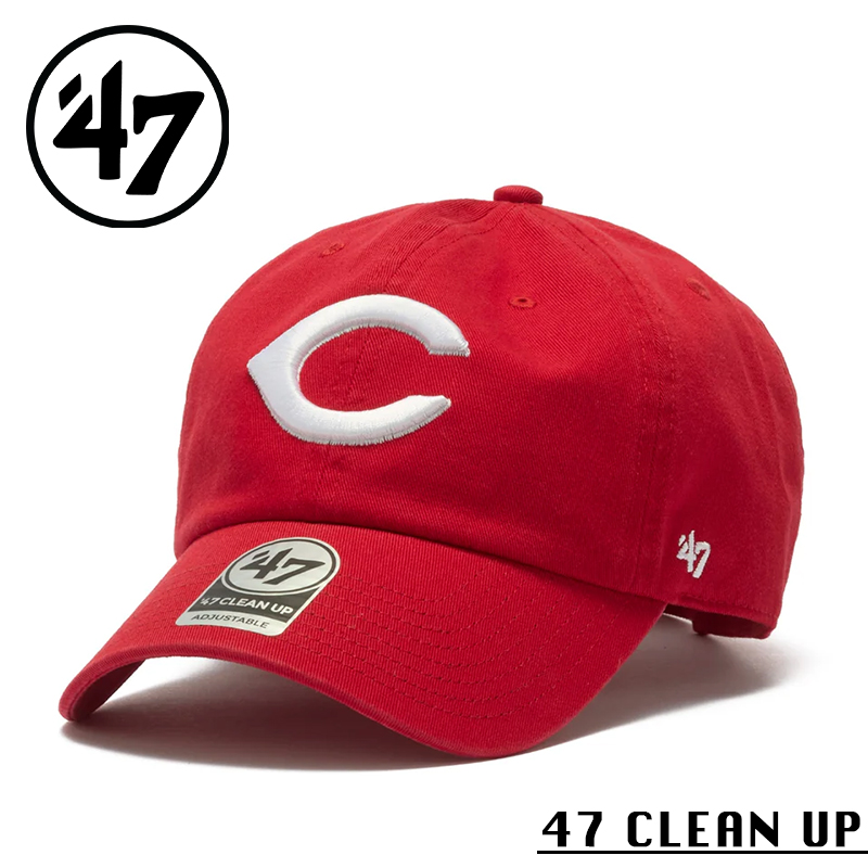 【メーカー取次】’47 Brand フォーティーセブン・ブランド 14944064 47 CLEAN UP シンシナティ・レッズ ノーループラベル レッド【Sx】【R】