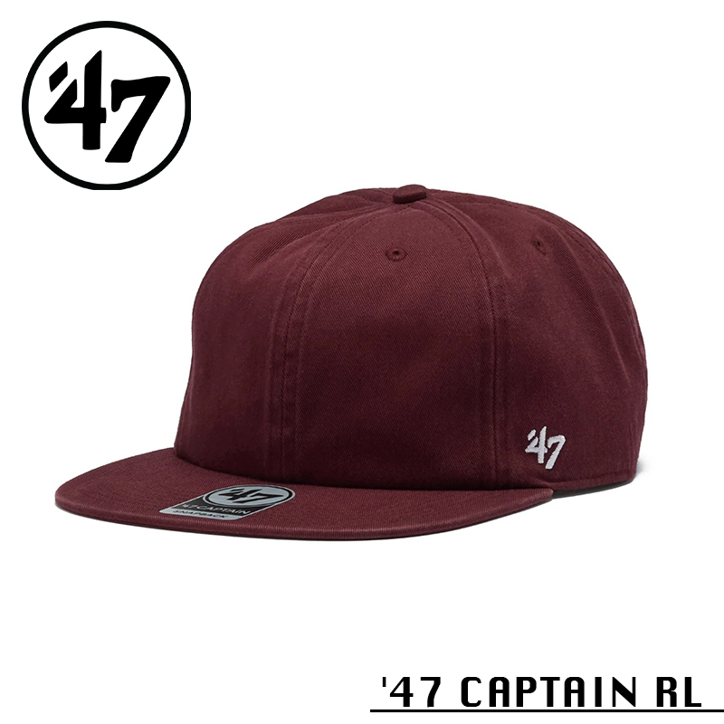 ★カートで割引対象品★【メーカー取次】’47 Brand フォーティーセブン・ブランド 14944108 47 CAPTAIN RL クラシック ダークマルーン【Sx】【R】