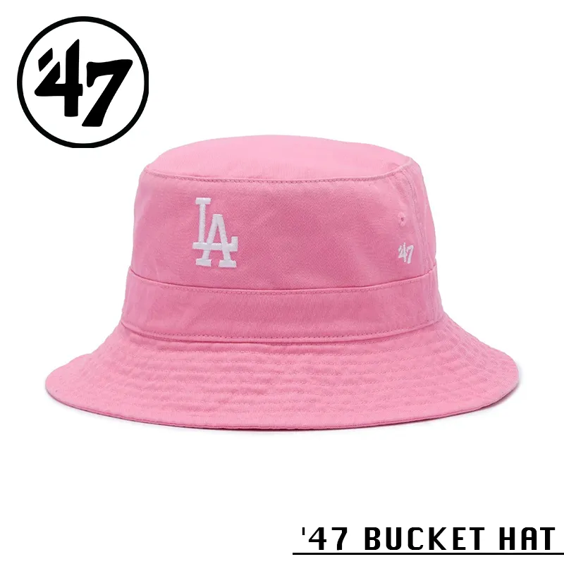 【メーカー取次】’47 Brand フォーティーセブン・ブランド 14944114 47 BUCKET HAT ロサンゼルス・ドジャース ローズ【Sx】【R】