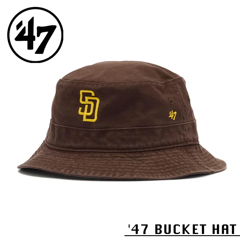 【メーカー取次】’47 Brand フォーティーセブン・ブランド 15149524 47 BUCKET HAT サンディエゴ・パドレス ブラウン【Sx】【R】