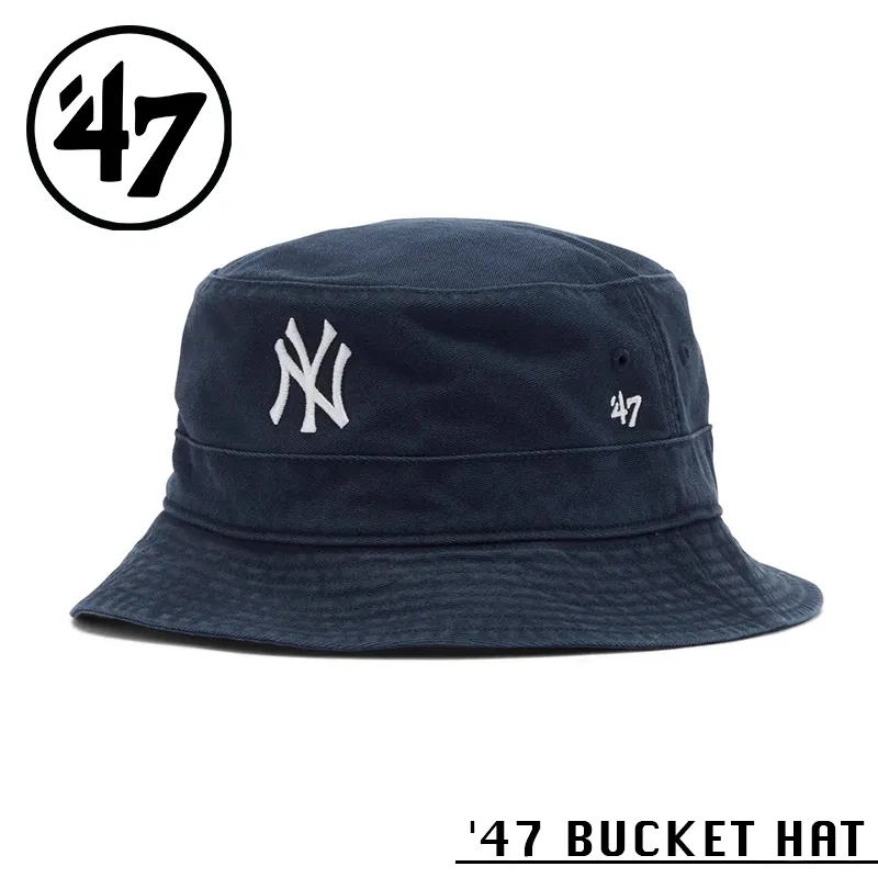 【メーカー取次】’47 Brand フォーティーセブン・ブランド 15149527 47 BUCKET HAT ニューヨーク・ヤンキース ネイビー【Sx】【R】