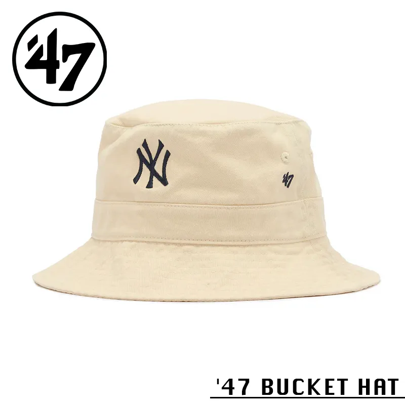 【メーカー取次】’47 Brand フォーティーセブン・ブランド 15149528 47 BUCKET HAT ニューヨーク・ヤンキース ナチュラル【Sx】【R】