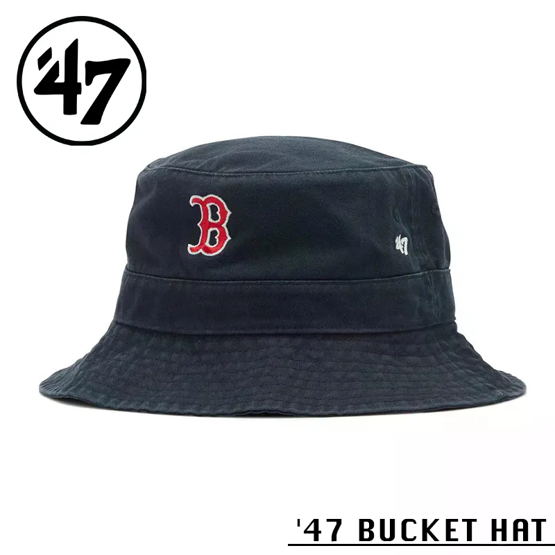 【メーカー取次】’47 Brand フォーティーセブン・ブランド 15149531 47 BUCKET HAT ボストン・レッドソックス ネイビー【Sx】【R】