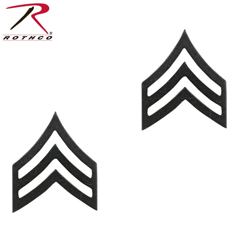 ★カートで割引対象品★【ネコポス便対応】ROTHCO ロスコ 1603 Private Insignia 米陸軍三等軍曹階級章 Subdued【T】