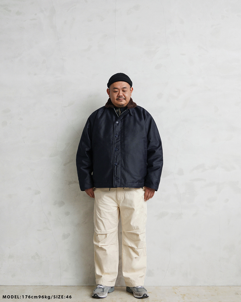 waiper N-1 デッキジャケット アルパカライニング 日本製 22WP43 waiper N-1 デッキジャケット アルパカライニング 日本製 22WP43