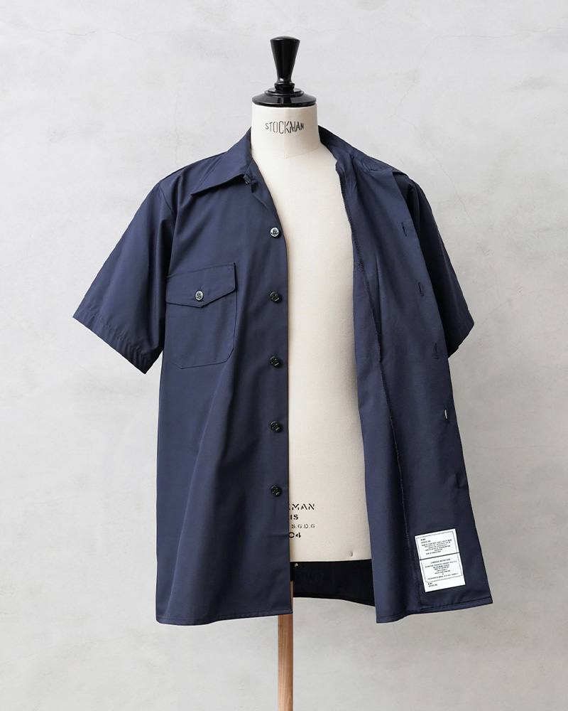 デッドストック 90s US NAVY ポリ レーヨン ユーティリティシャツ DEADSTOCK 70's US Navy Utility Shirt XS / アメリカ海軍 長袖