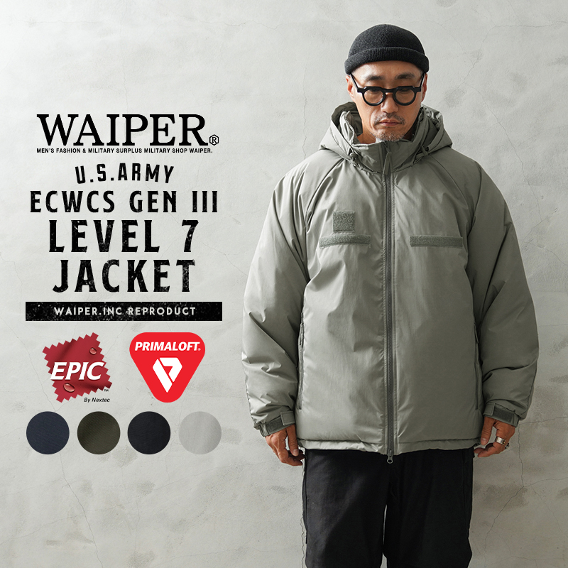 WAIPER.inc 米軍 ECWCS GEN III LEVEL7 PRIMALOFT ジャケット EPIC【WP1007】【T】【キャンペーン対象外】