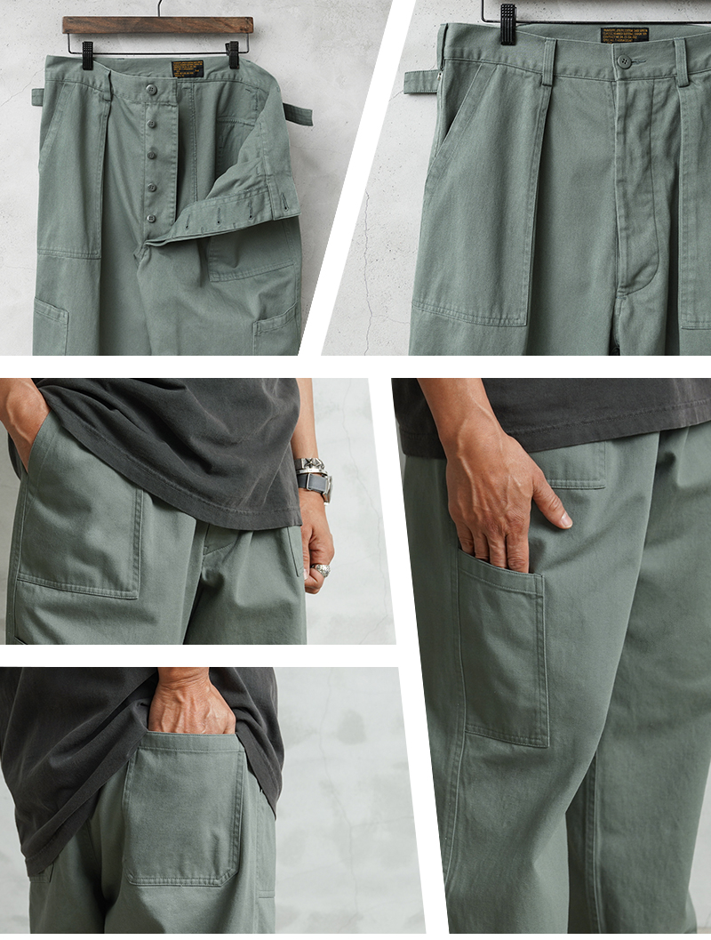 WAIPER.inc 米軍 U.S.AIR FORCE コットンサテン ユーティリティ