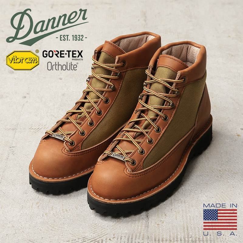 【即日出荷対応】Danner ダナー 30422 DANNER LIGHT REVIVAL ダナーライト リバイバル ブーツ / アウトドアブーツ KHAKI MADE IN USA【キャンペーン対象外】【T】