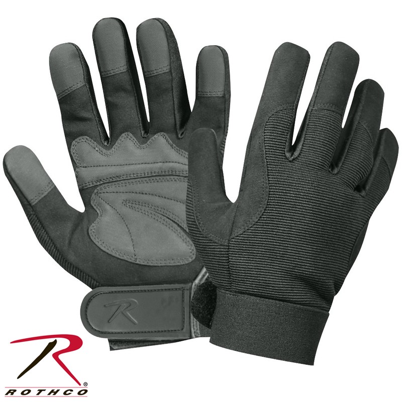 ★カートで割引対象品★ROTHCO ロスコ  Mechanics グローブ BLACK 【3468】【T】