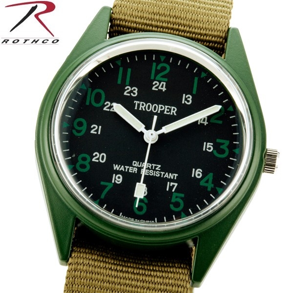 ★カートで割引対象品★ROTHCO ロスコ 4104 O.D. FIELD WATCH フィールド ウォッチ【T】