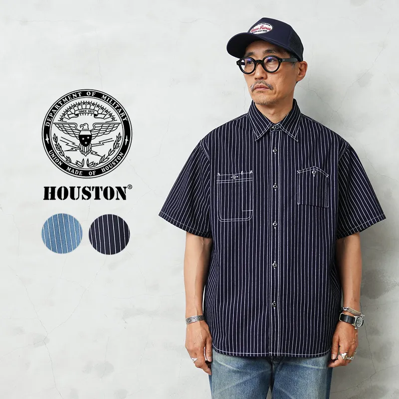 HOUSTON ヒューストン 41350 WABASH 40s WORK SHIRT ウォバッシュ ワークシャツ【R】