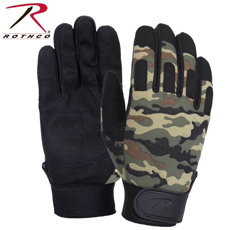★カートで割引対象品★ROTHCO ロスコ  ライトウェイト All Purpose Duty グローブ Woodland Camo 【4429】【T】