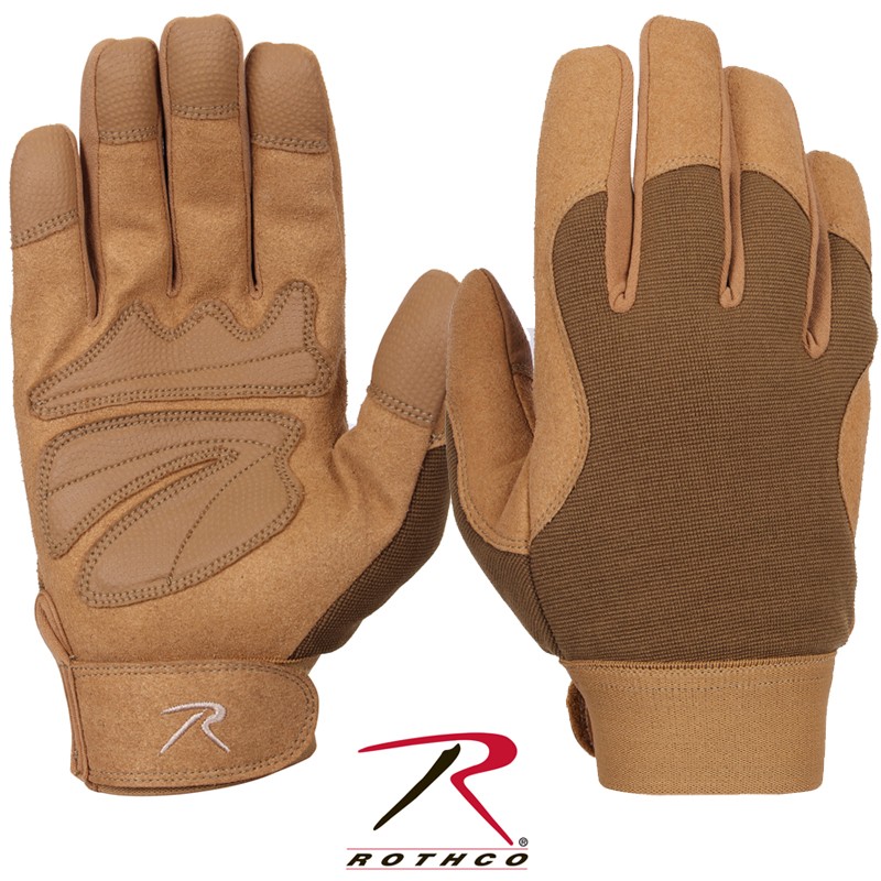 ★カートで割引対象品★ROTHCO ロスコ  Mechanics グローブ Coyote Brown【4435】【T】