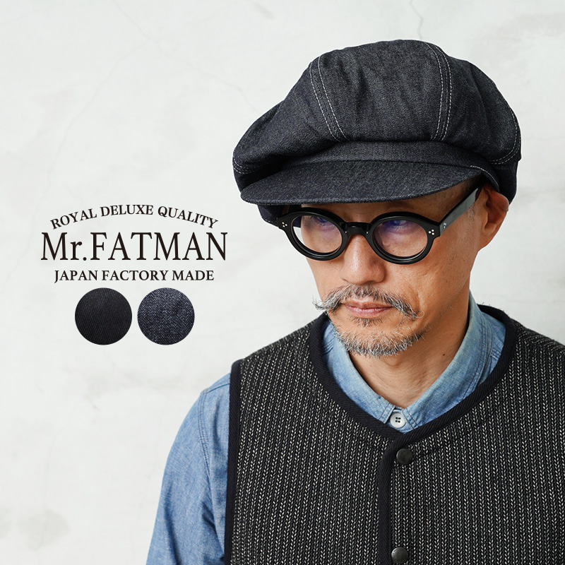 【即日出荷対応】Mr.FATMAN ミスターファットマン 5203603 JOHNNY CASQUETTE TWILL & INDIGO ジョニーキャスケット 日本製【キャンペーン対象外】【T】
