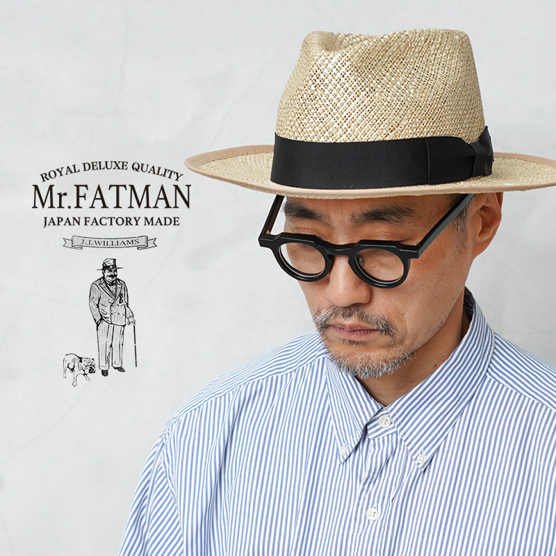 【即日出荷対応】Mr.FATMAN ミスターファットマン 5241502 TWO DOLLAR NATURAL FIBER フェドラハット J.J. WILLIAMS 日本製【キャンペーン対象外】【T】