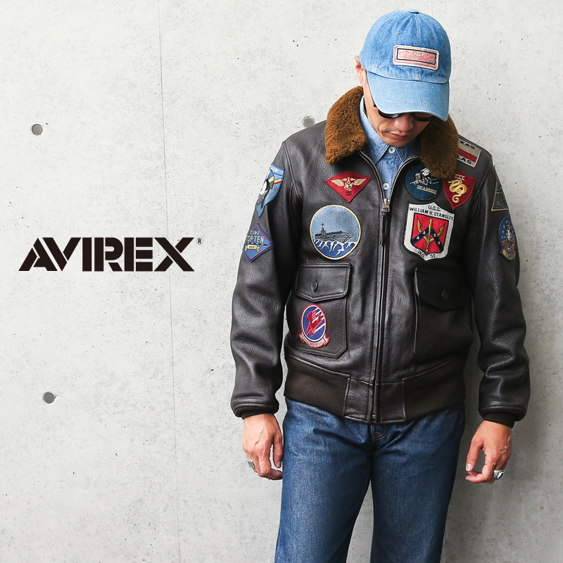 AVIREX アビレックス 6101063 ゴートスキンレザー G-1 フライトジャケット TOP GUN【7830950009】【7834950011】【キャンペーン対象外】 ミリタリー【T】