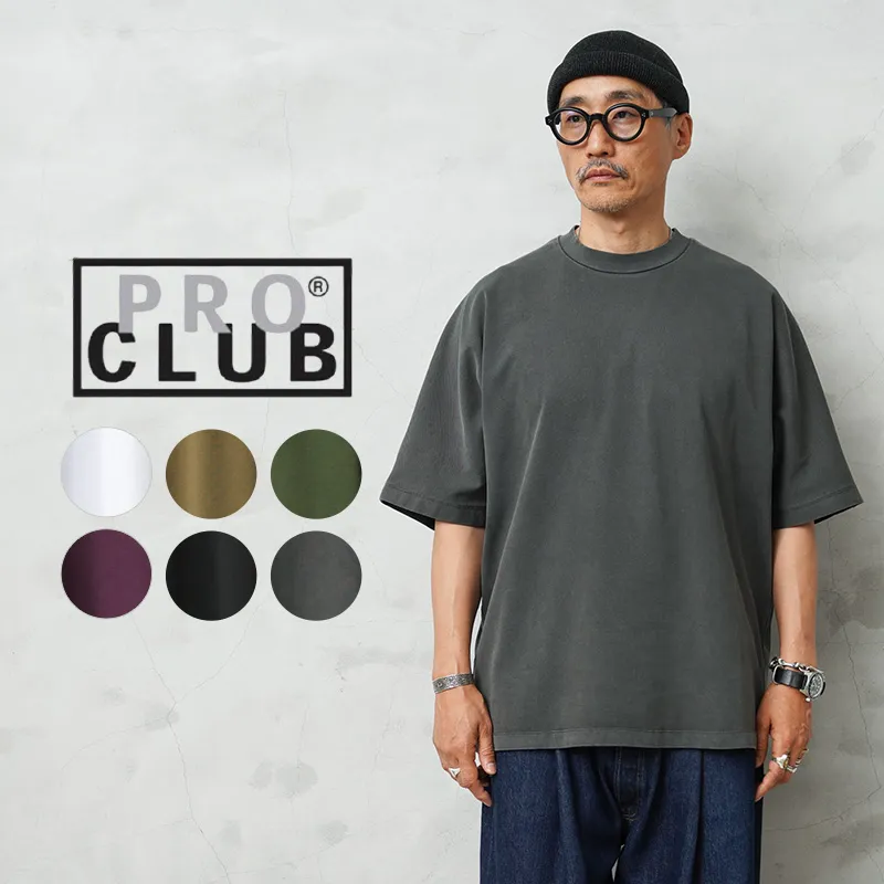 【即日出荷対応】PROCLUB プロクラブ 61PC0703 HEAVY WIDE NO SEAM DOLMAN SLEEVE TEE ヘビーワイド ノーシーム ドルマン Tシャツ【Sx】【T】