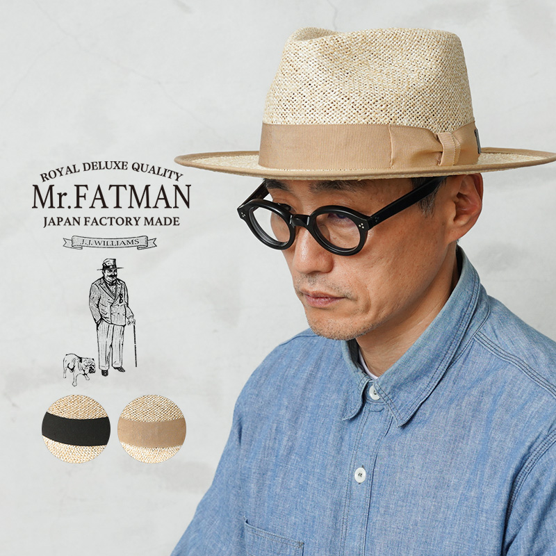 【即日出荷対応】Mr.FATMAN ミスターファットマン 6252001 TWO DOLLAR VISCOSE ストローハット J.J. WILLIAMS 日本製【キャンペーン対象外】【T】