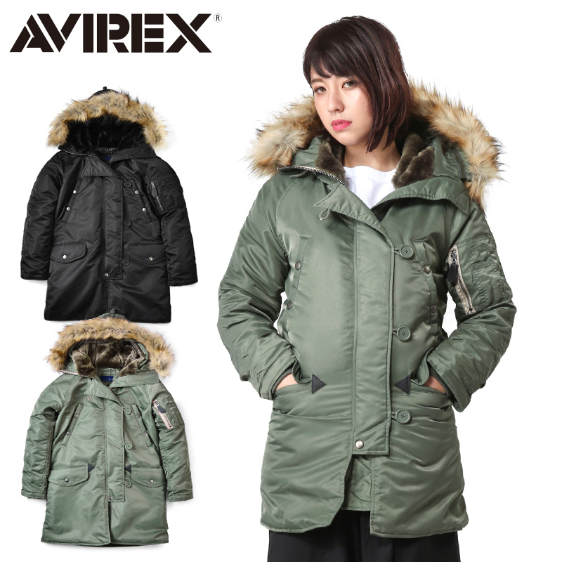 ★ポイント10倍★AVIREX アビレックス 6252053 レディース COMMERCIAL N-3Bフライトジャケット【7832952603】【キャンペーン対象外】【T】