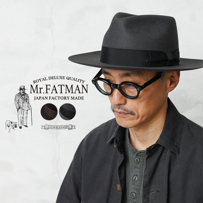 【即日出荷対応】Mr.FATMAN ミスターファットマン 6254002 BIRDSEYE RABBIT ラビット フェルト ハット J.J. WILLIAMS 日本製【キャンペーン対象外】【T】