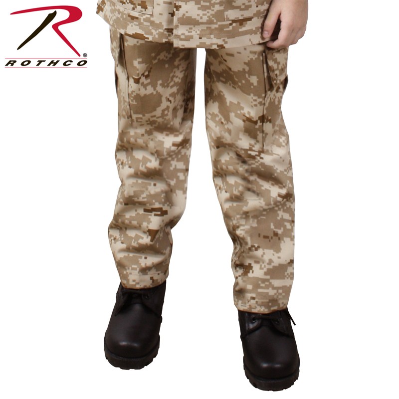 ★カートで割引対象品★ROTHCO ロスコ キッズ DIGITAL CAMO BDU パンツ 66125 Desert Digital Camo【T】